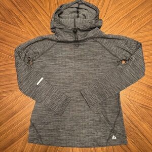 RBX heather charcoal pullover hoodie, size medium